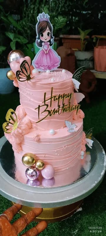 Pink Princess Birthday Cake
